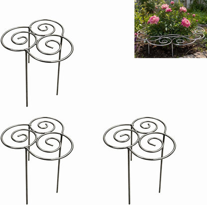 Metal Cloud-Shaped Plant Support Pole, Decorative Spiral Garden Bracket, Suitable for Climbing Plants, Peonies, Dahlias, and Other Flowers; Ideal for Decorating courtyards, lawns, and patios (Small)