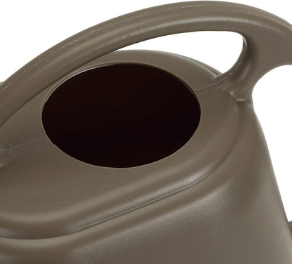 Plastic Watering Can, 1-Gallon, Deep Gray