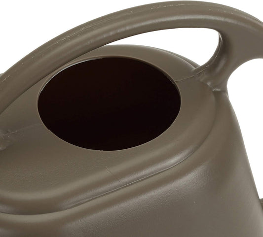 Plastic Watering Can, 1-Gallon, Deep Gray