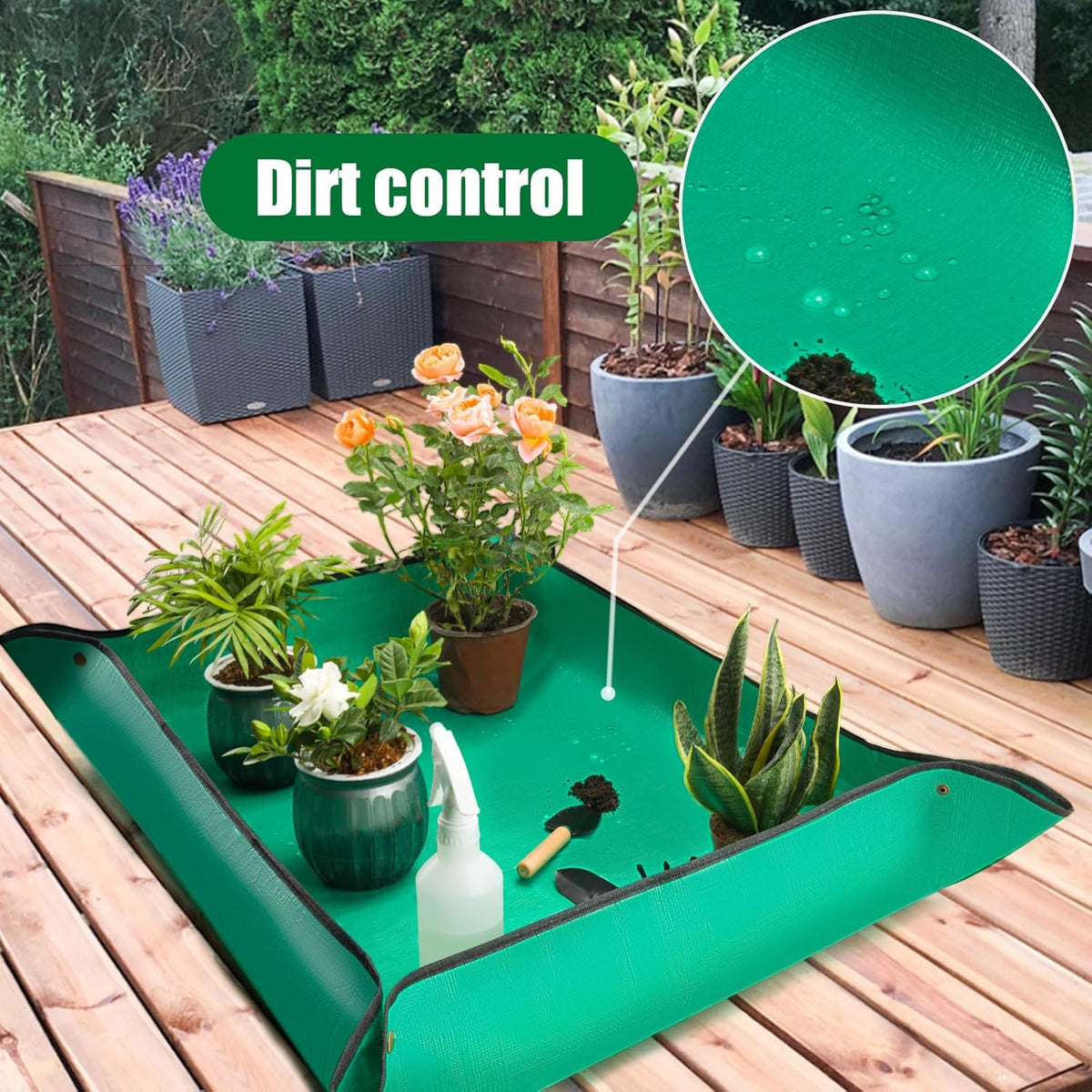 2PCS Repotting Mat, Excellence Indoor Waterproof Plant Transplanting Mat, Professional Gardening Mat Supplies (gardening tools are not included)
