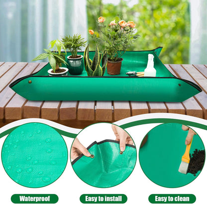 2PCS Repotting Mat, Excellence Indoor Waterproof Plant Transplanting Mat, Professional Gardening Mat Supplies (gardening tools are not included)