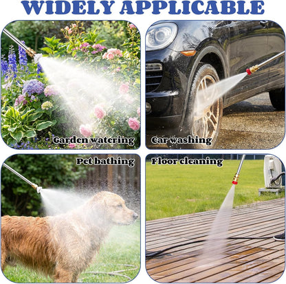 High Pressure Washer Wand with 2 Nozzle Attachments, 2026 New Jet Nozzle for Garden Hose Power Washer Wand Hydro Jet High Pressure Washer Tools (Black)