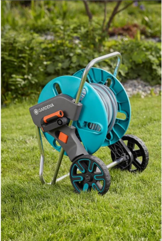 18511 CleverRoll M Frost-Proof Hose Cart, for Convenient Hose Storage and Watering, Made in Germany