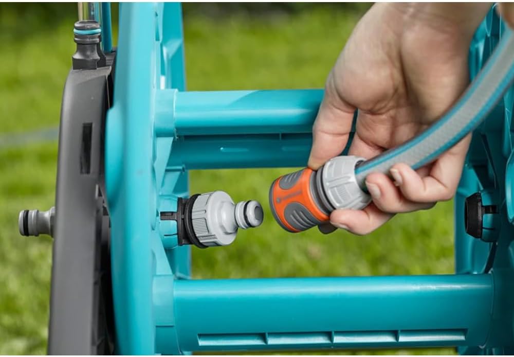 18511 CleverRoll M Frost-Proof Hose Cart, for Convenient Hose Storage and Watering, Made in Germany