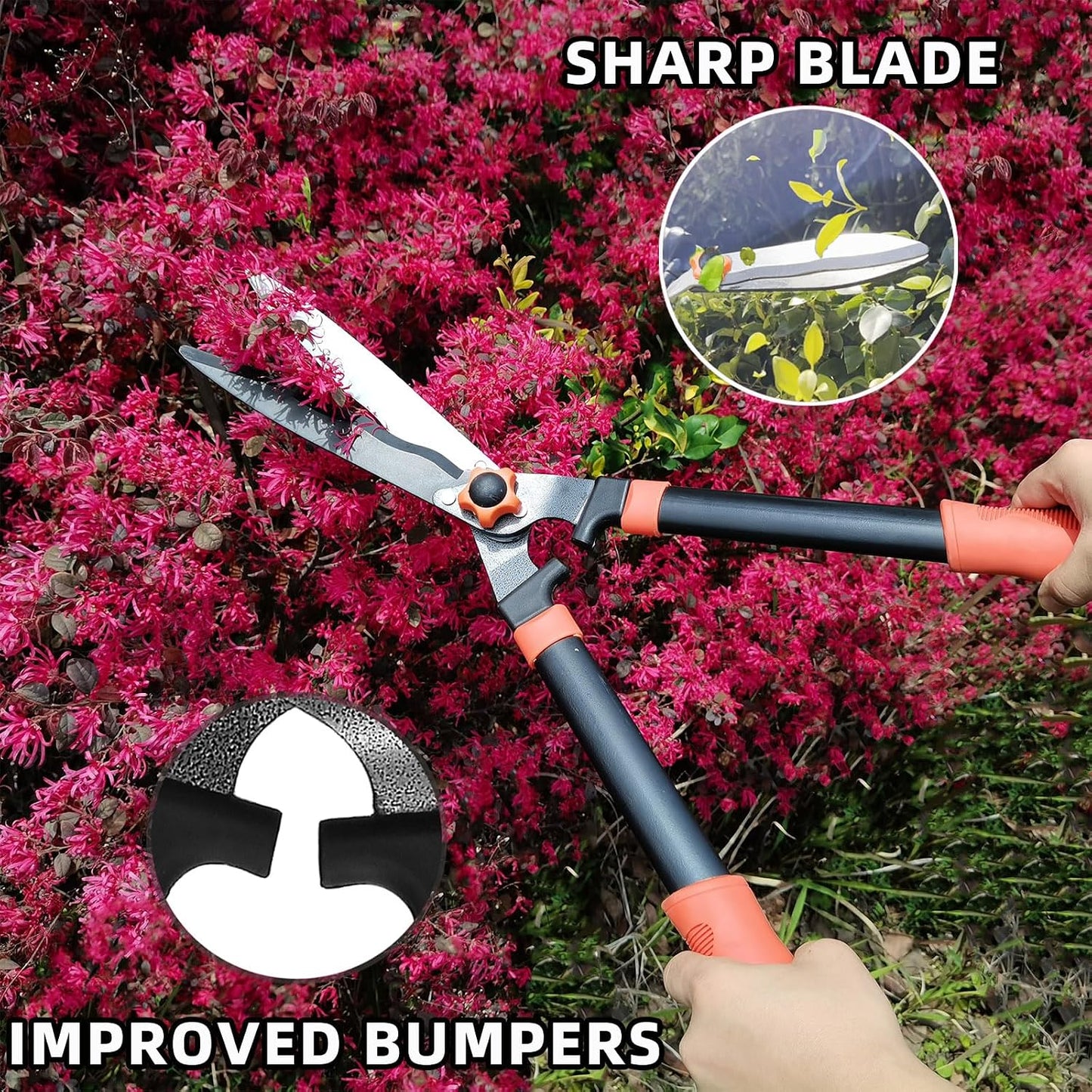 Loppers, Hedge Shears & Pruners Combo Set, 3-Piece Hedge Clippers