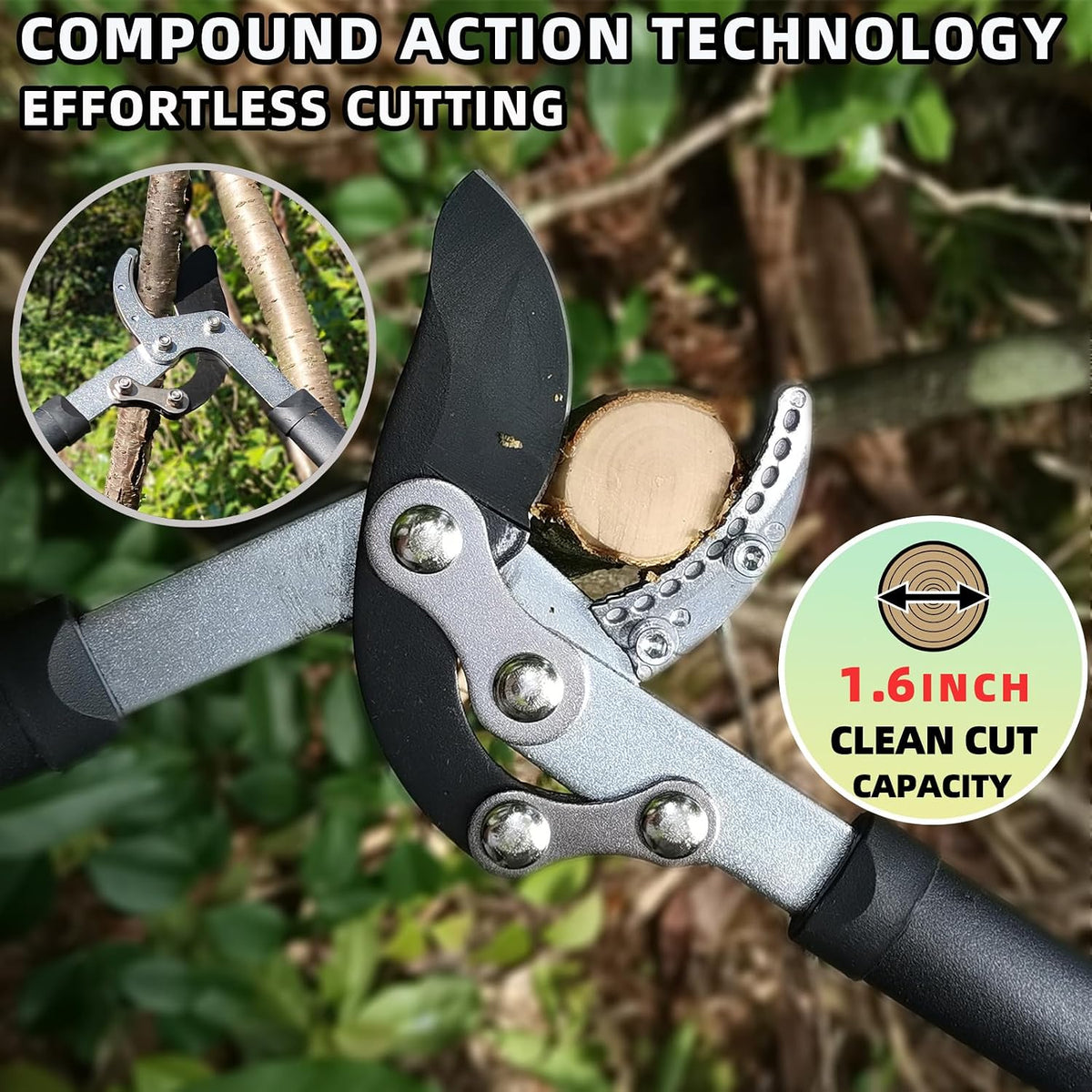 Loppers, Hedge Shears & Pruners Combo Set, 3-Piece Hedge Clippers
