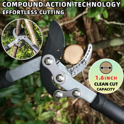 Loppers, Hedge Shears & Pruners Combo Set, 3-Piece Hedge Clippers