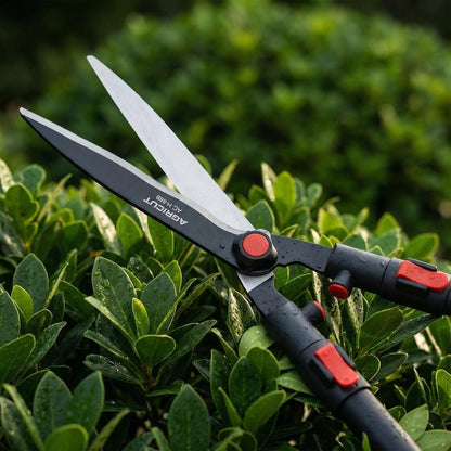 Telescopic Hedge Shears – Heavy Duty Garden Shears with Patented Wavy Blade, High Carbon Steel, Extendable Aluminium Handles 700-930mm – For Precision Trimming of Tall Hedges