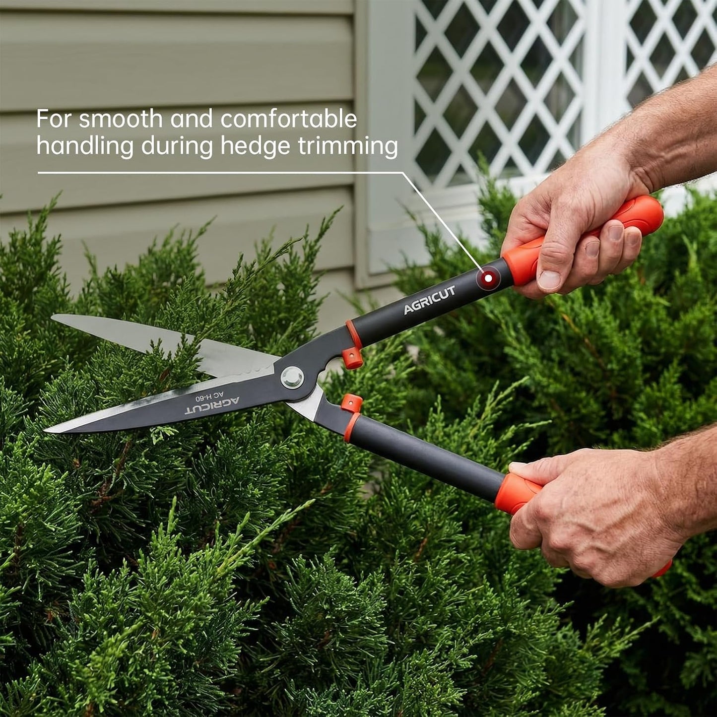 Telescopic Hedge Shears – Heavy Duty Garden Shears with Patented Wavy Blade, High Carbon Steel, Extendable Aluminium Handles 700-930mm – For Precision Trimming of Tall Hedges