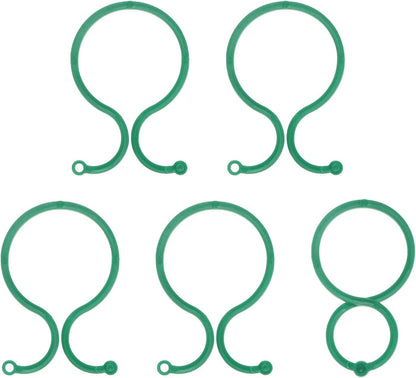 50-Pack Plant Support Clips, 2.4" x 1.6" x 0.08"(l x W x H) Plant Twist Clip Ties, Plastic Plant Clips, Tomato Vine Flower Cucumber Plastic Plant Clip for Plant Locks