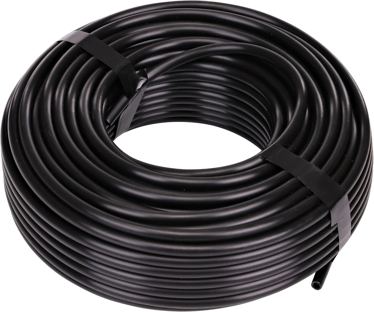 016010T 1/4-Inch Drip Irrigation Supply Tubing, 100-Foot., for Drip Irrigation, Drip Emitters, Irrigation Parts, Systems, Black Polyethylene