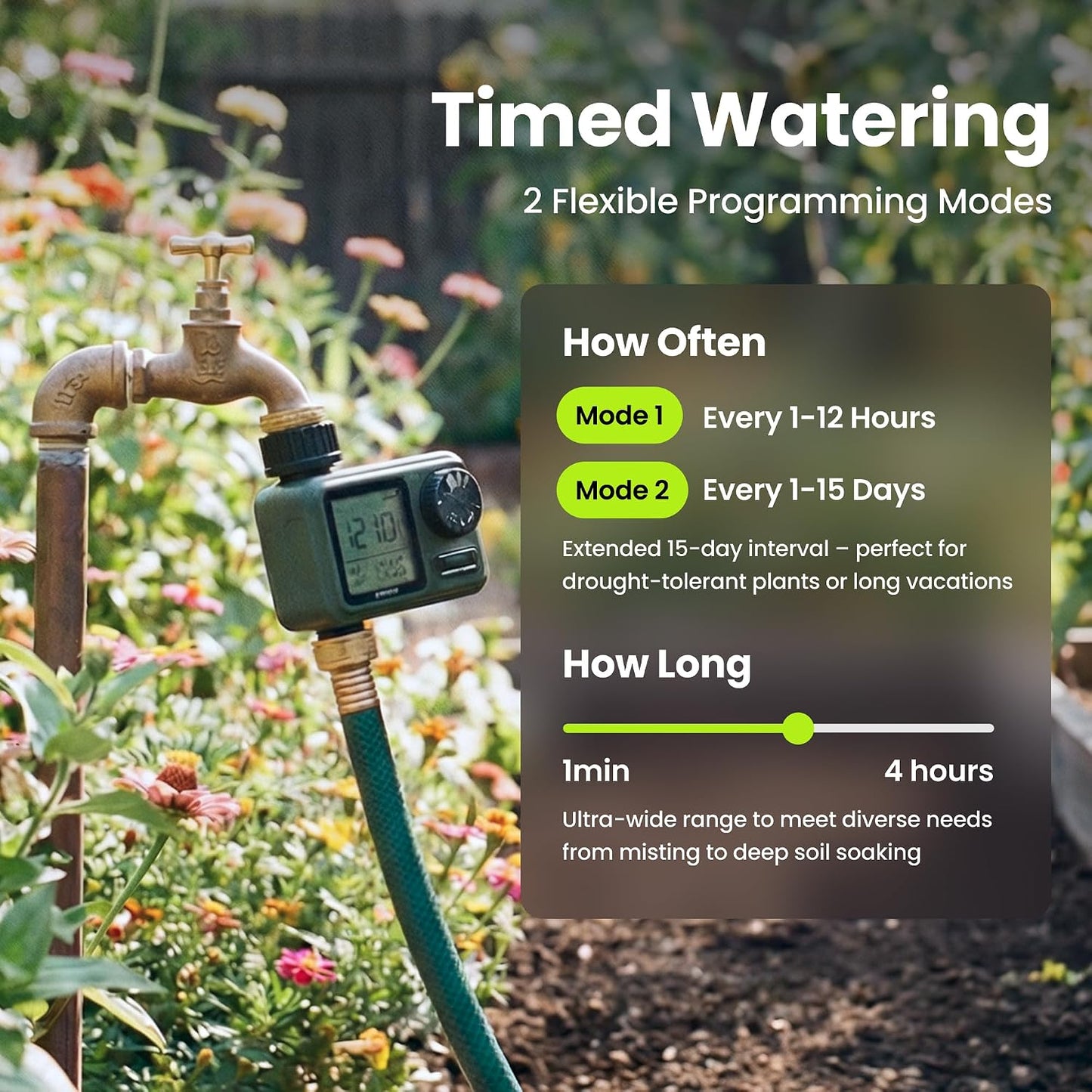 Garden Hose Sprinkler Timer 1 or 2 Outlet Programmable Controller