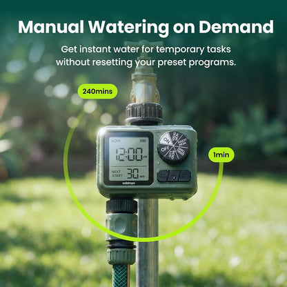 Garden Hose Sprinkler Timer 1 or 2 Outlet Programmable Controller