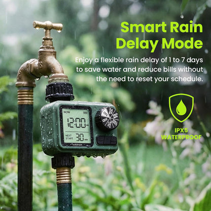Garden Hose Sprinkler Timer 1 or 2 Outlet Programmable Controller