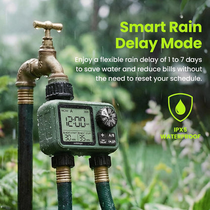 Garden Hose Sprinkler Timer 1 or 2 Outlet Programmable Controller