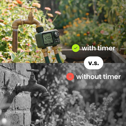 Garden Hose Sprinkler Timer 1 or 2 Outlet Programmable Controller