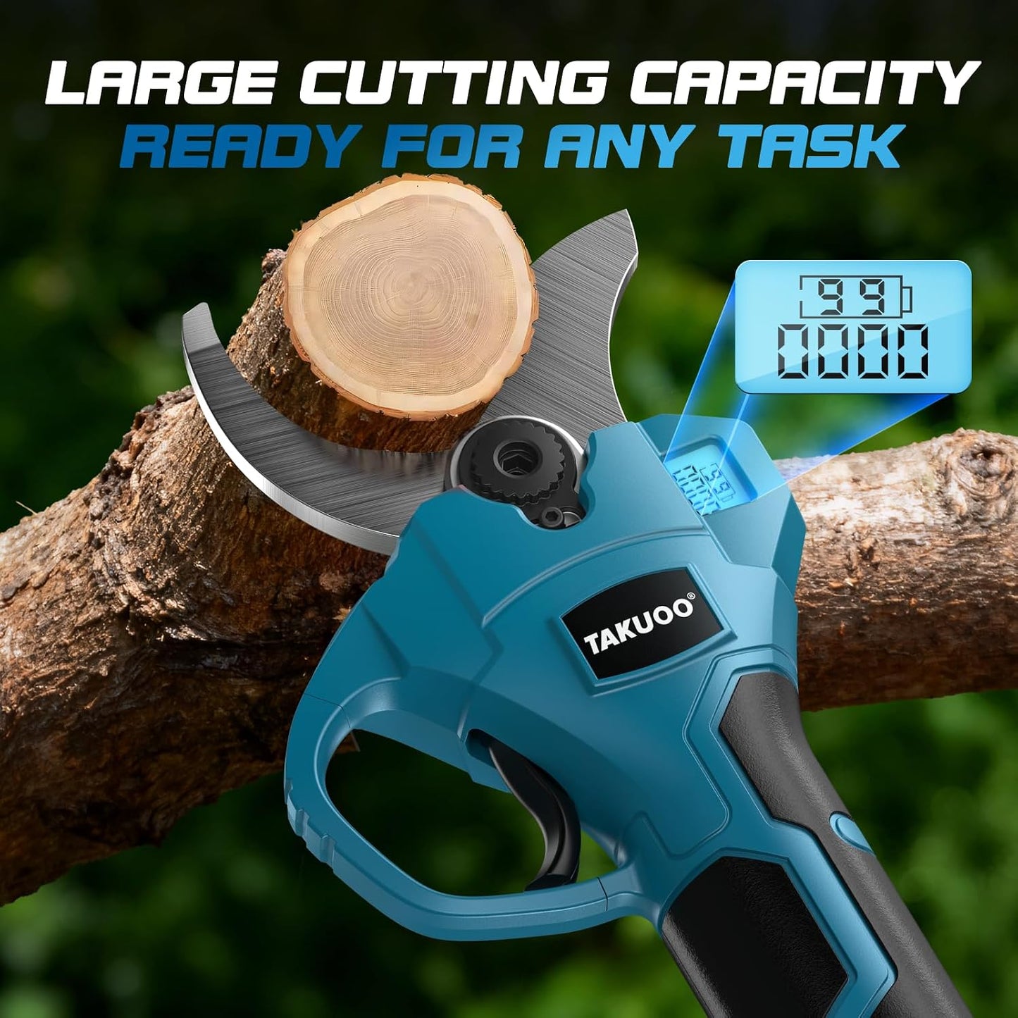 Cordless Pole Pruner, 1.6" Cutting Diameter Electric Pruning Shears