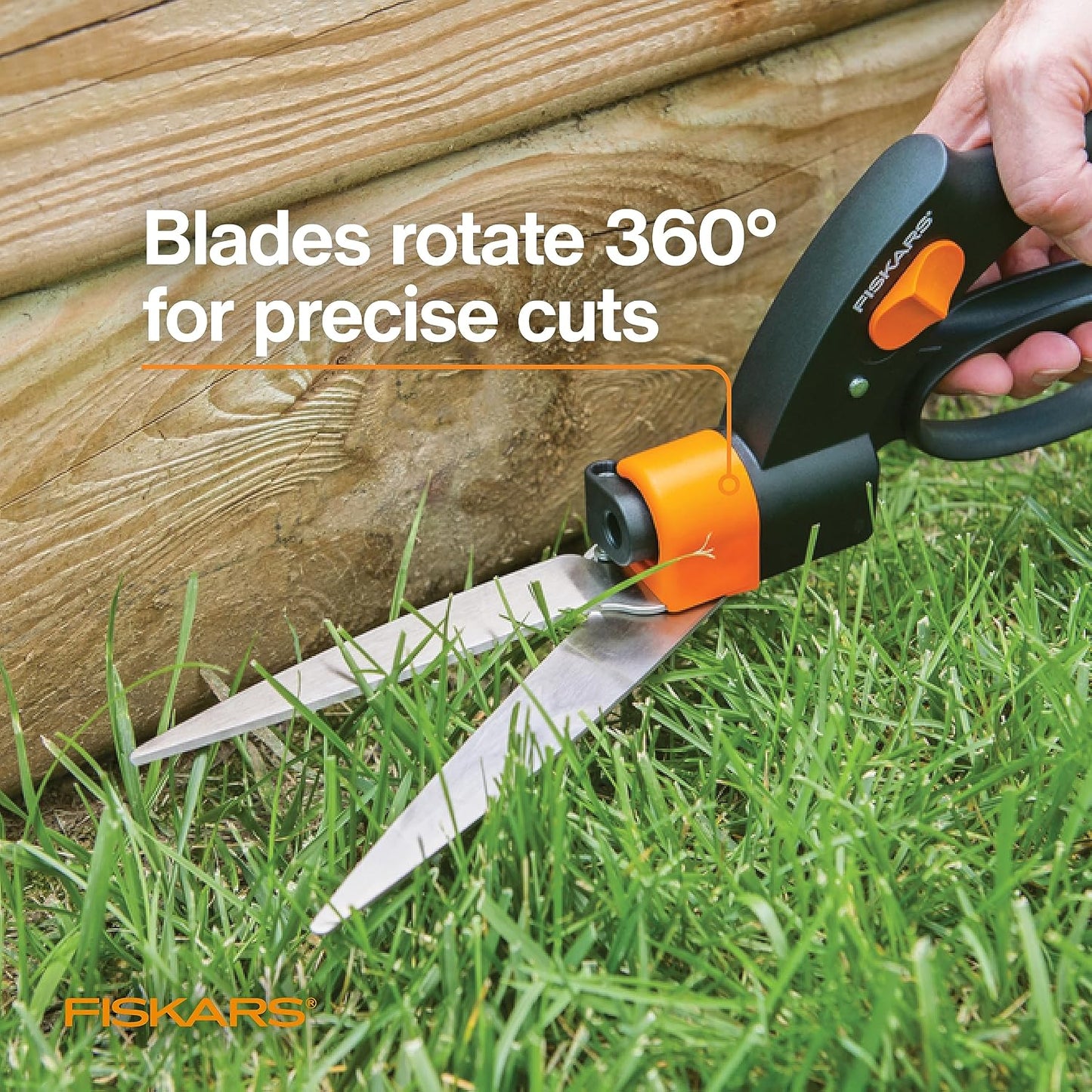 5" Shear Ease Grass Shears, Grass Clippers for Lawn & Garden