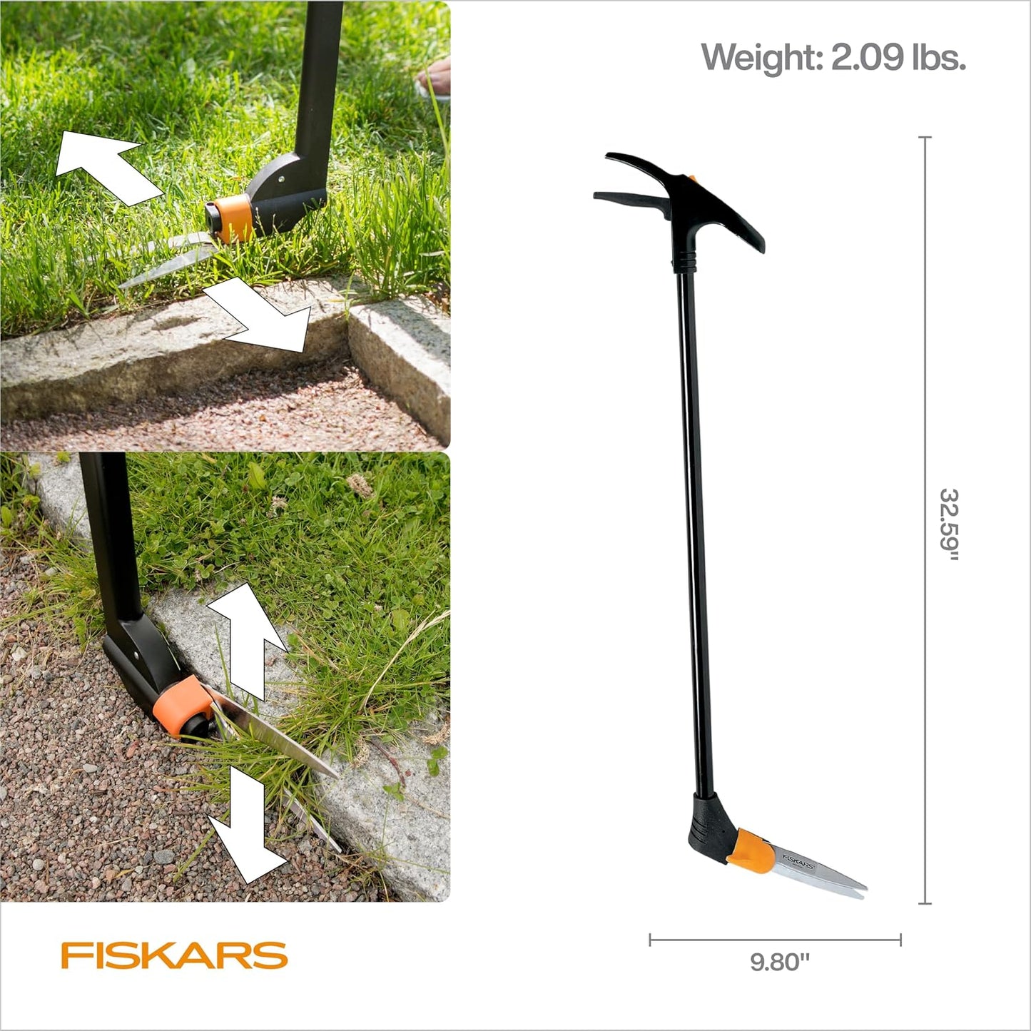 5" Shear Ease Grass Shears, Grass Clippers for Lawn & Garden