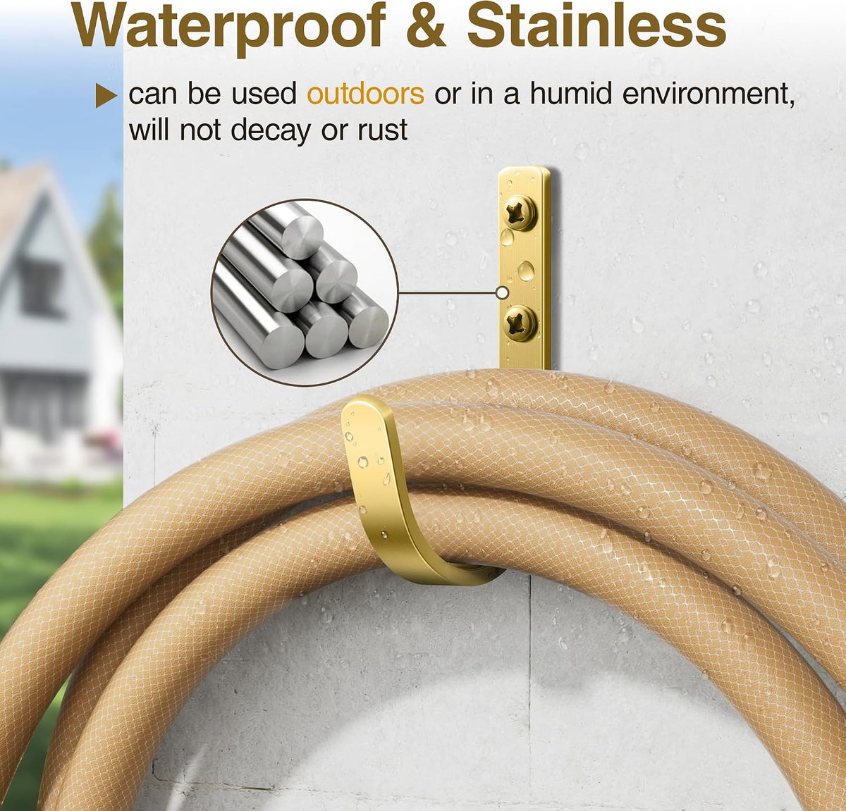 22LB Wall Hooks for Hanging Towel/Coat, Black 5 Pack