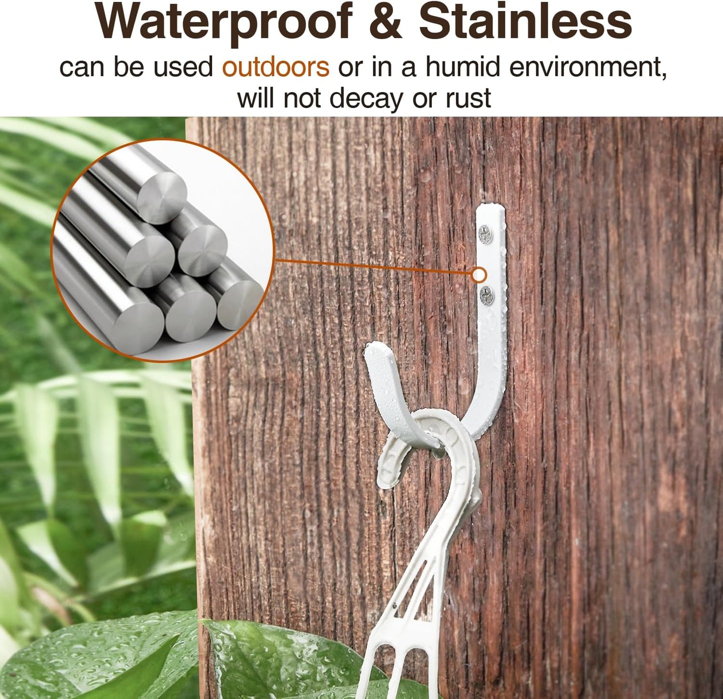 22LB Wall Hooks for Hanging Towel/Coat, Black 5 Pack