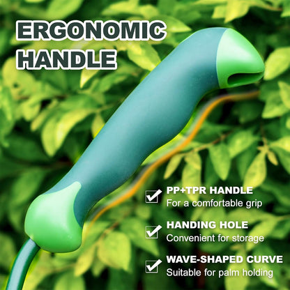 Garden Scoop, 13" Soil Scoop with Ergonomic Rubber Handle, Carbon Steel Potting Shovel Big Volume Gardening Spoon for Transplanting, Digging, Cultivation, Composting, Planting