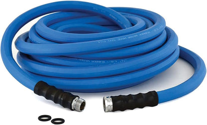 AG-LITE BSAL5806 5/8" x 06' Hot/Cold Water Rubber Garden Hose, 100% Rubber, Ultra-Light, Super Strong, 500 PSI, 50F to 190F Degrees, High Strength Polyester Braided