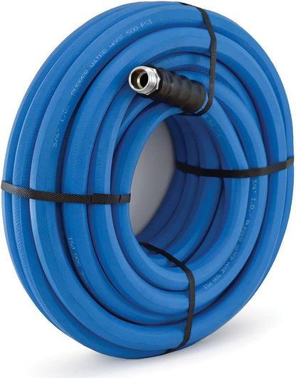 AG-LITE BSAL5806 5/8" x 06' Hot/Cold Water Rubber Garden Hose, 100% Rubber, Ultra-Light, Super Strong, 500 PSI, 50F to 190F Degrees, High Strength Polyester Braided