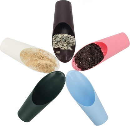 Bonsai Soil Scoops, 5 PCS Plastic Garden Soil Scoops