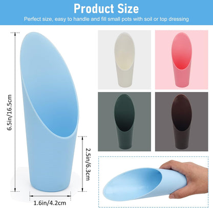 Bonsai Soil Scoops, 5 PCS Plastic Garden Soil Scoops