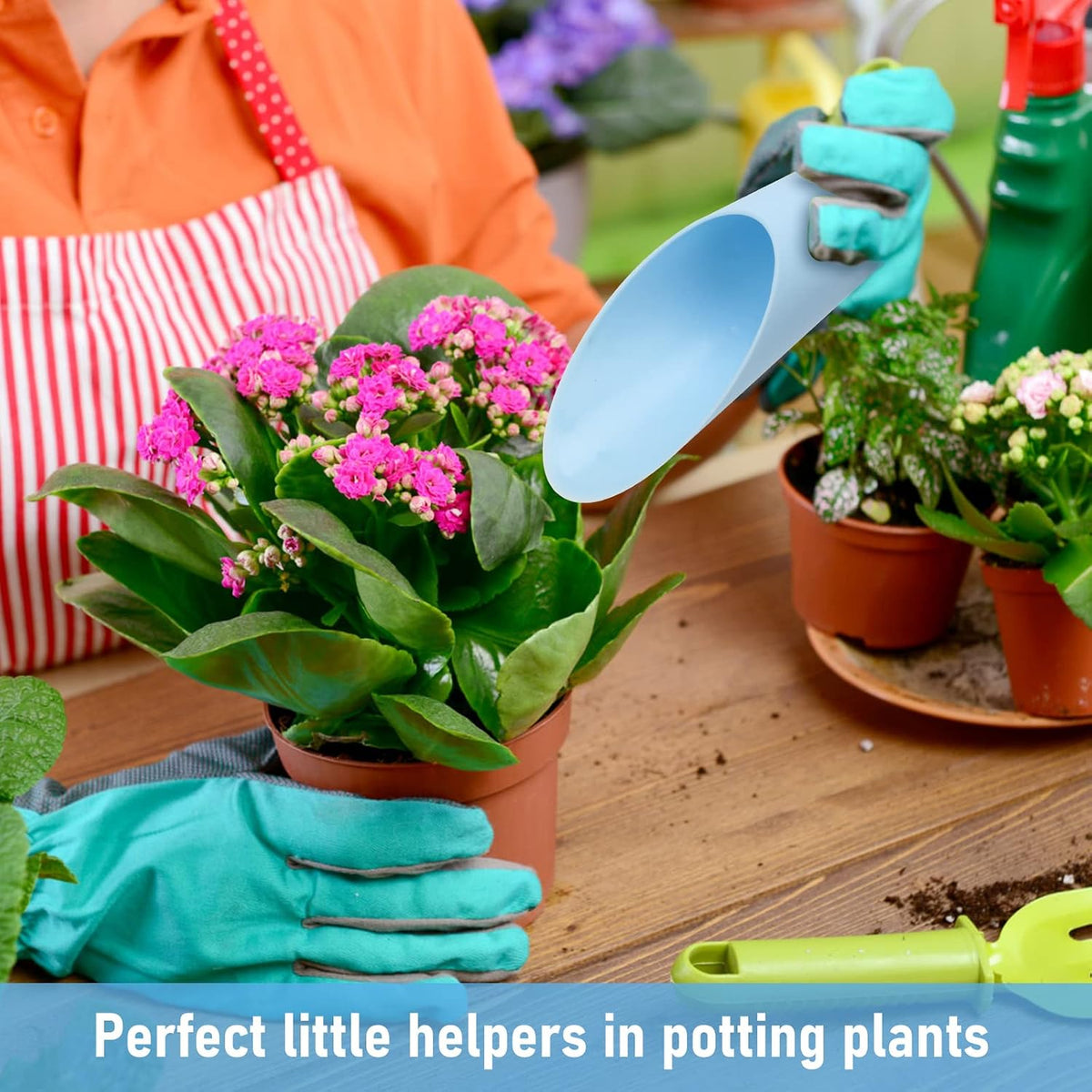 Bonsai Soil Scoops, 5 PCS Plastic Garden Soil Scoops