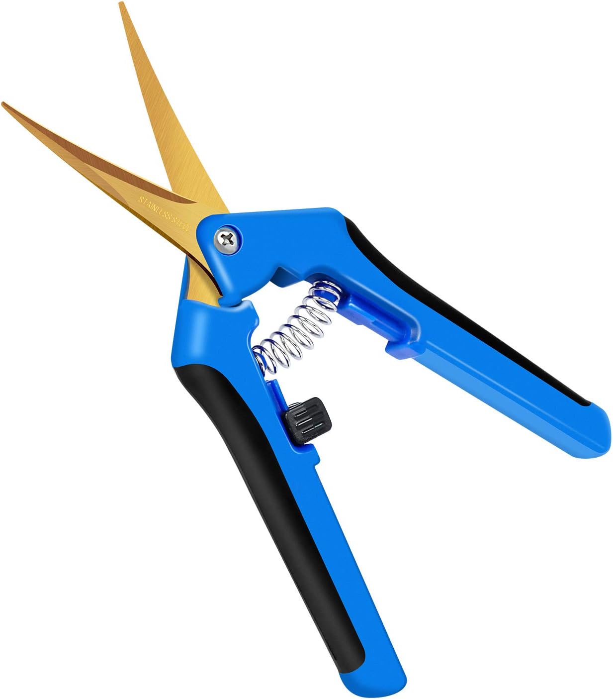 6.5 inch Pruning Shears for Gardening Trimming Scissors, Hand Pruner, Stainless Steel, Yellow