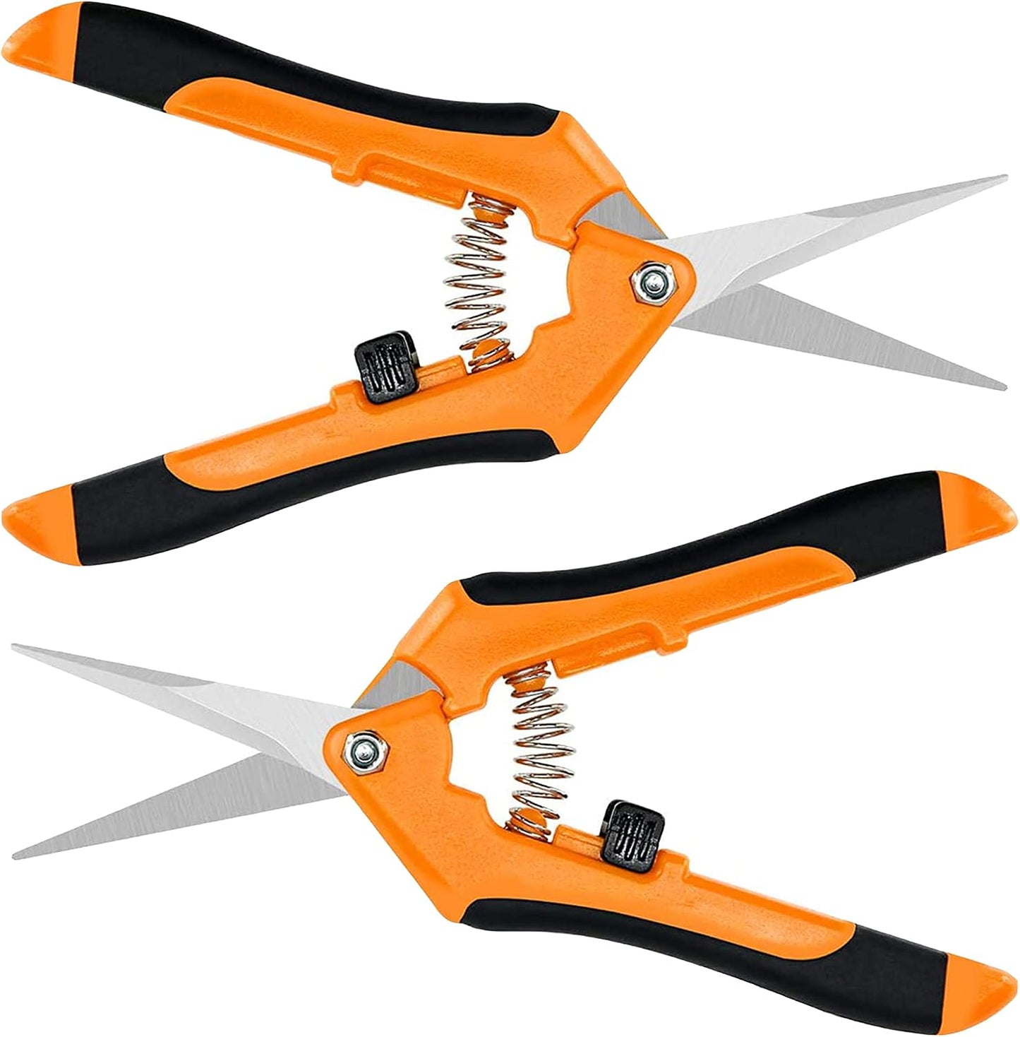 6.5 inch Pruning Shears for Gardening Trimming Scissors, Hand Pruner, Stainless Steel, Yellow