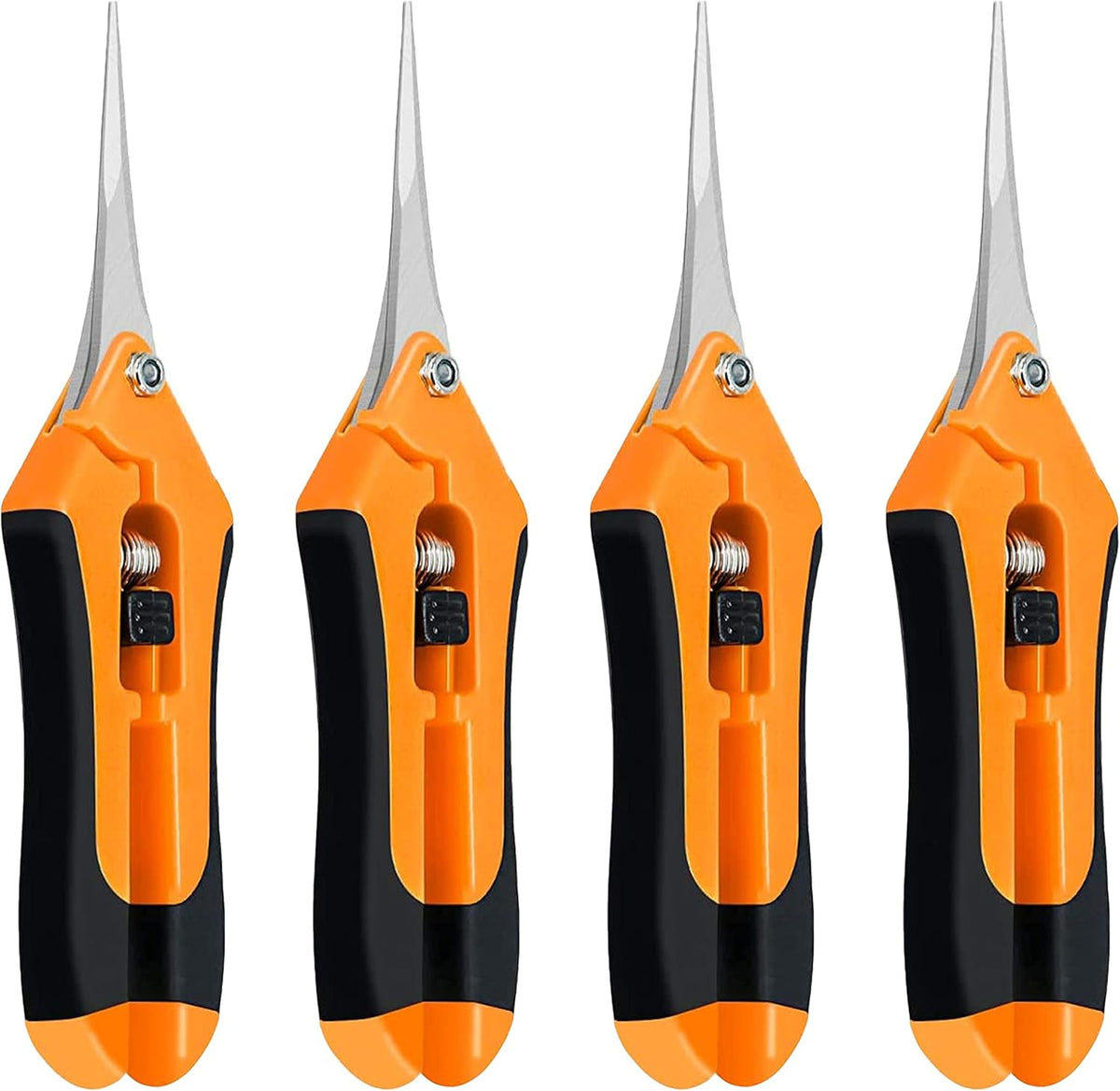 6.5 inch Pruning Shears for Gardening Trimming Scissors, Hand Pruner, Stainless Steel, Yellow