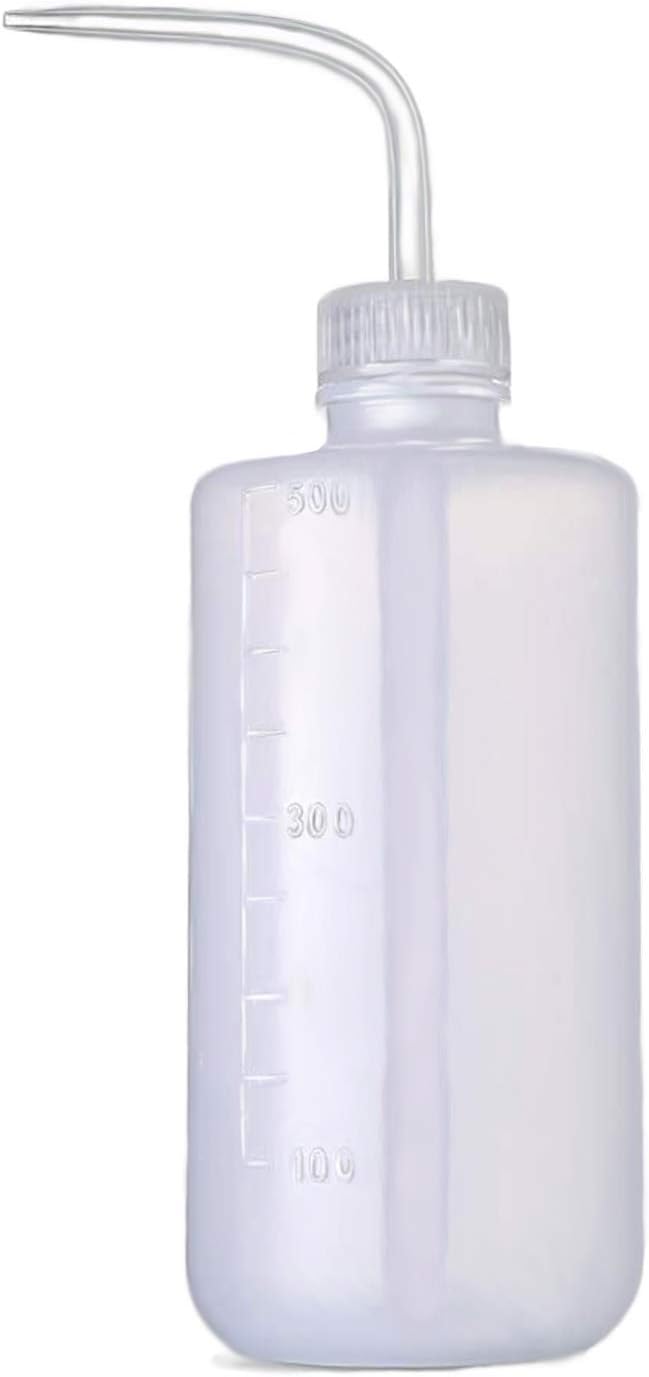 Irrigation Bottle 500ml 17oz Indoor Plant Watering Can Water Squirt Bottle Plastic Rinse Bottle for Eyelash Extensions Eye Wash Tattoo Lab (1pc)