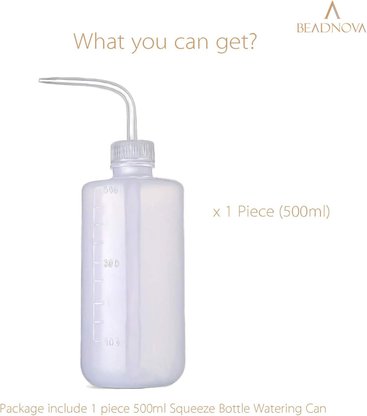 Irrigation Bottle 500ml 17oz Indoor Plant Watering Can Water Squirt Bottle Plastic Rinse Bottle for Eyelash Extensions Eye Wash Tattoo Lab (1pc)