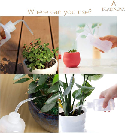 Irrigation Bottle 500ml 17oz Indoor Plant Watering Can Water Squirt Bottle Plastic Rinse Bottle for Eyelash Extensions Eye Wash Tattoo Lab (1pc)