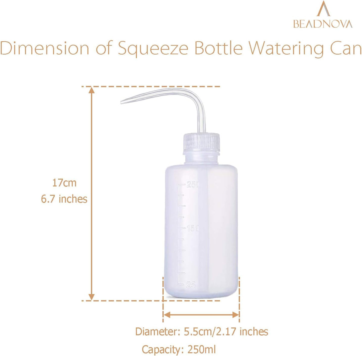 Irrigation Bottle 500ml 17oz Indoor Plant Watering Can Water Squirt Bottle Plastic Rinse Bottle for Eyelash Extensions Eye Wash Tattoo Lab (1pc)
