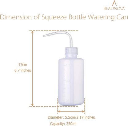 Irrigation Bottle 500ml 17oz Indoor Plant Watering Can Water Squirt Bottle Plastic Rinse Bottle for Eyelash Extensions Eye Wash Tattoo Lab (1pc)
