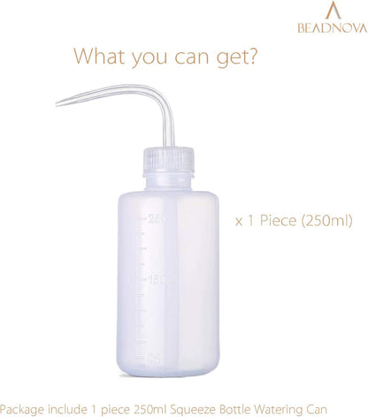 Irrigation Bottle 500ml 17oz Indoor Plant Watering Can Water Squirt Bottle Plastic Rinse Bottle for Eyelash Extensions Eye Wash Tattoo Lab (1pc)