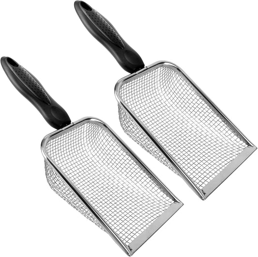 2pcs Gardening Sifter, Sand Compost Sifter with Handle