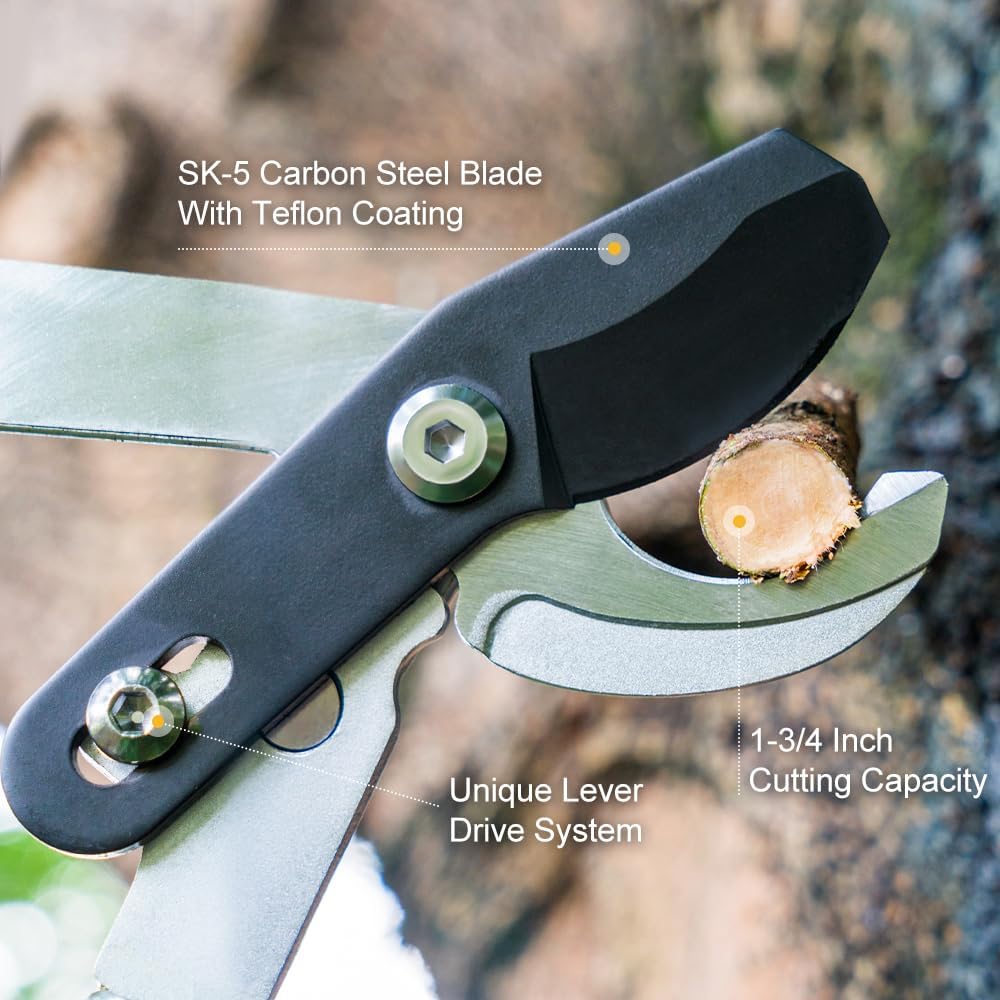 28" Garden Loppers for Tree Trimming, Heavy Duty Bypass Loppers