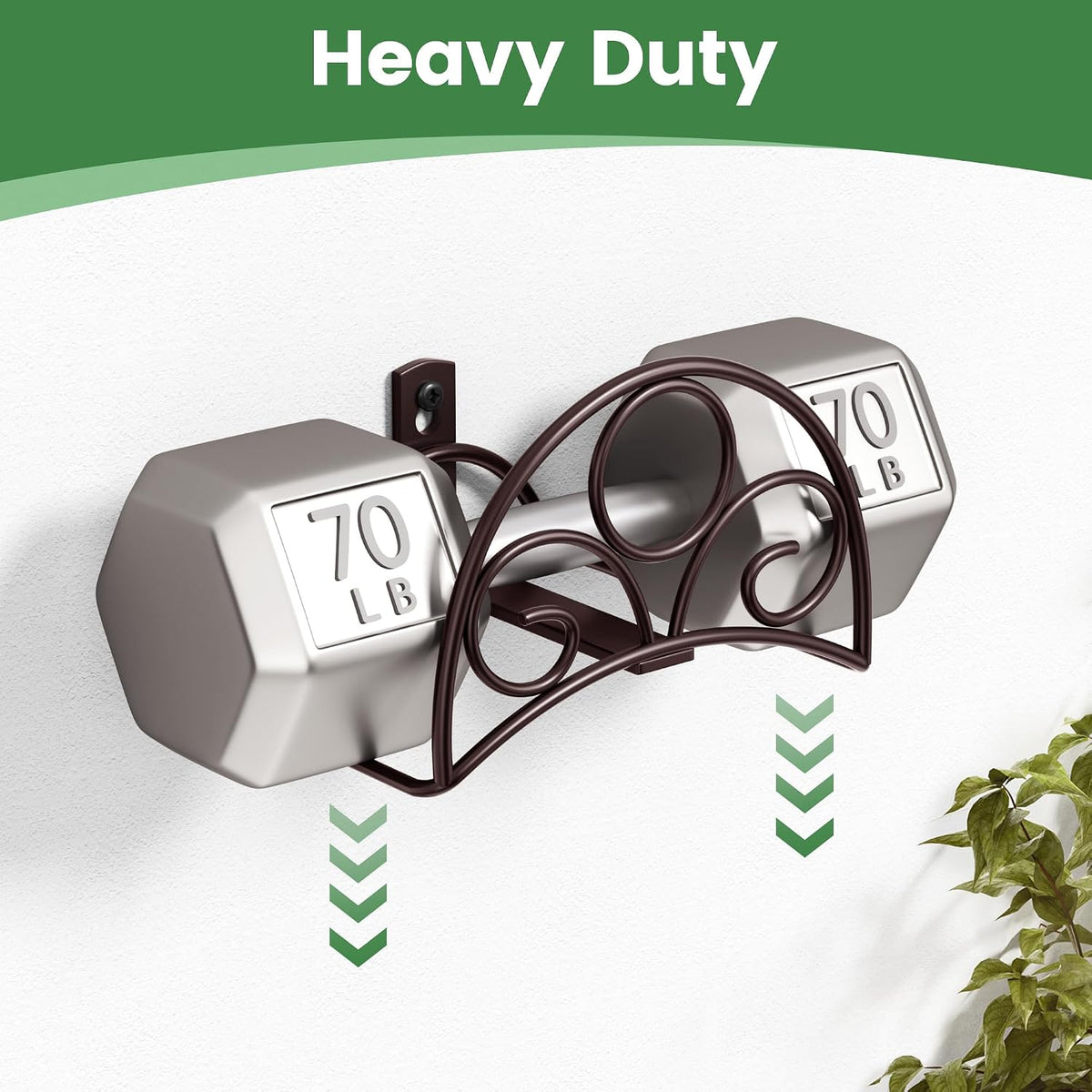 Metal Garden Hose Holder - Wall Mounted Water Hose Holder - Hose Hanger Heavy Duty for Water Hose Extension Cords Vacuum Hose
