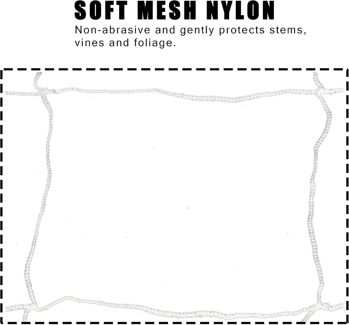 Professional Grade Trellis Netting Bulk Roll, 6.5ft x 4920ft (78" x 4920' | 1.98m x 1500m), 6" (15 cm) Squares, Heavy Duty Scrog Net with Trimming Scissors