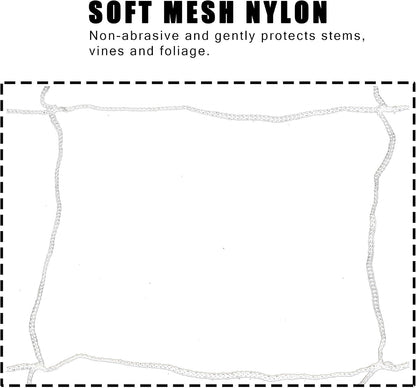 Professional Grade Trellis Netting Bulk Roll, 6.5ft x 4920ft (78" x 4920' | 1.98m x 1500m), 6" (15 cm) Squares, Heavy Duty Scrog Net with Trimming Scissors