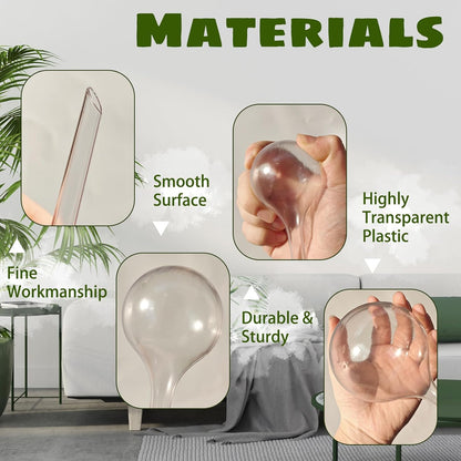 10 Pcs Plant Watering Cans,Plant Watering Globes,Plant Self-Watering Bulbs,Plastic Plant Automatic Water Devices for Indoor Outdoor Potter Plants
