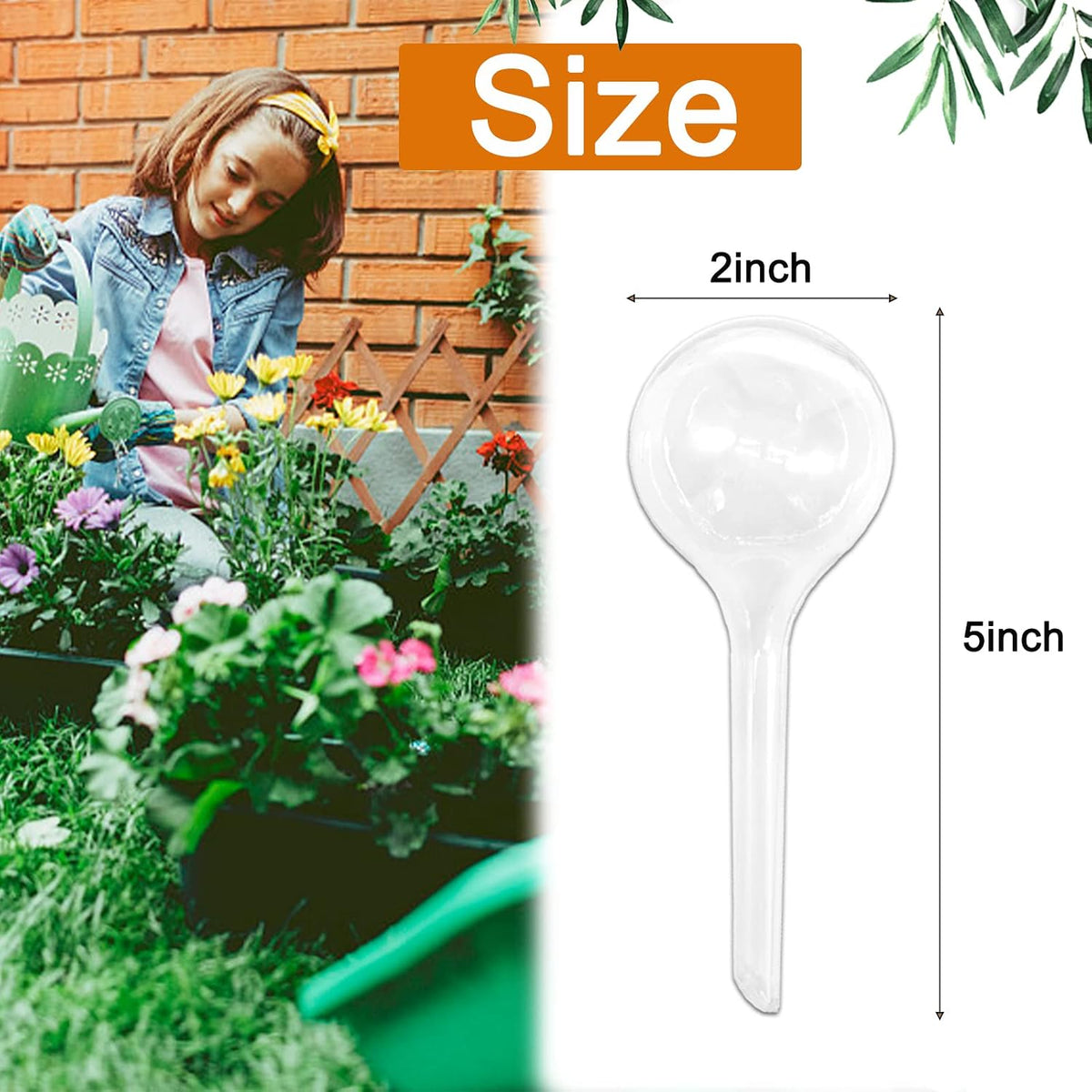 10 Pcs Plant Watering Cans,Plant Watering Globes,Plant Self-Watering Bulbs,Plastic Plant Automatic Water Devices for Indoor Outdoor Potter Plants