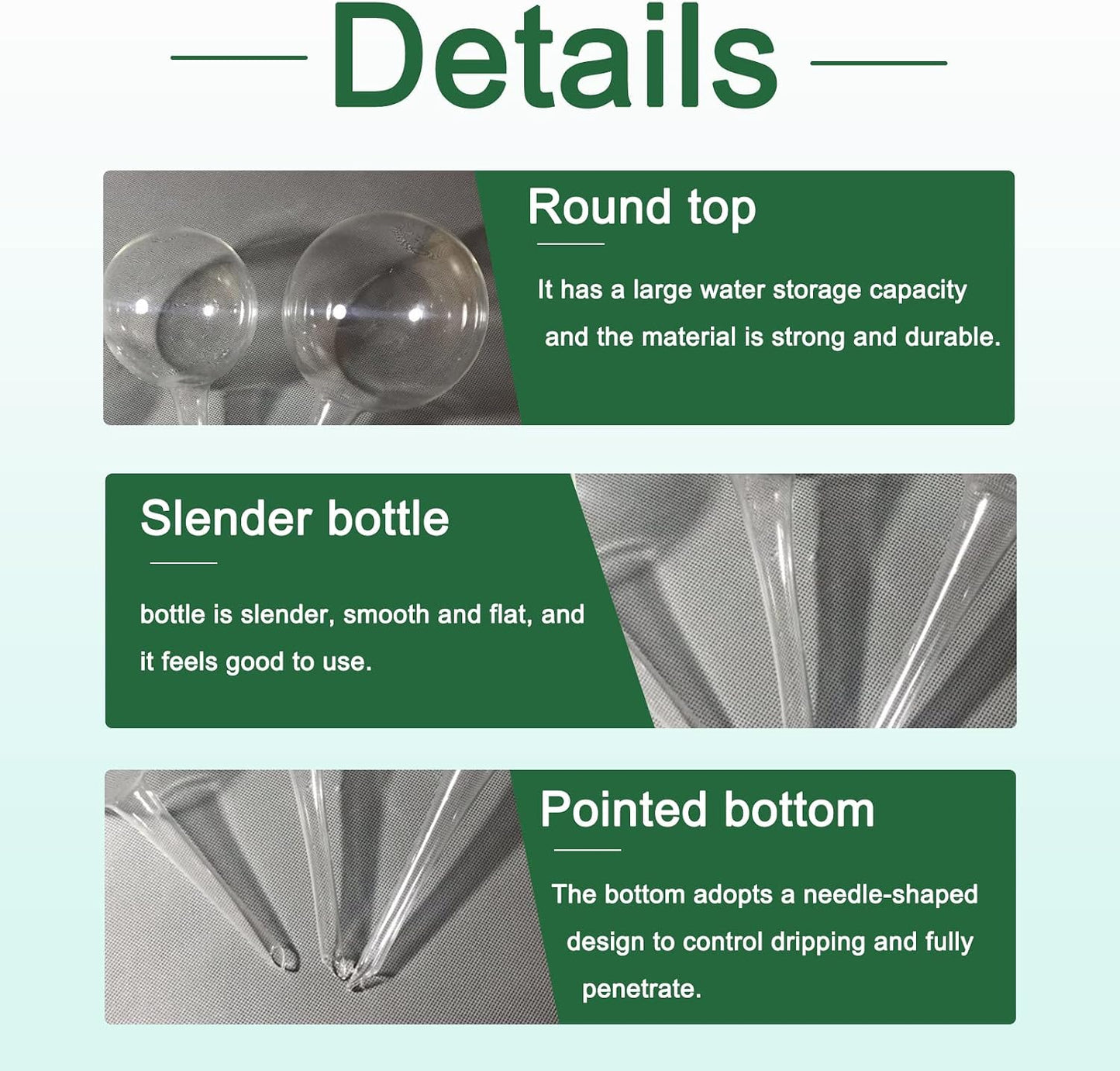 10 Pcs Plant Watering Cans,Plant Watering Globes,Plant Self-Watering Bulbs,Plastic Plant Automatic Water Devices for Indoor Outdoor Potter Plants