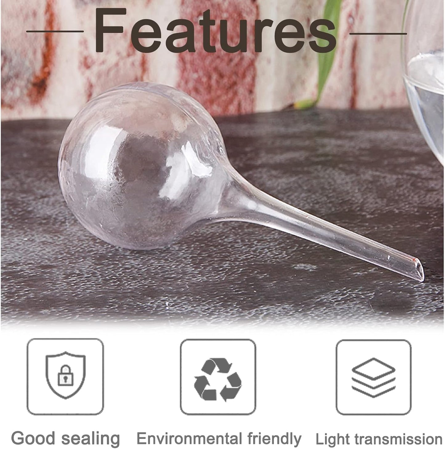 10 Pcs Plant Watering Cans,Plant Watering Globes,Plant Self-Watering Bulbs,Plastic Plant Automatic Water Devices for Indoor Outdoor Potter Plants