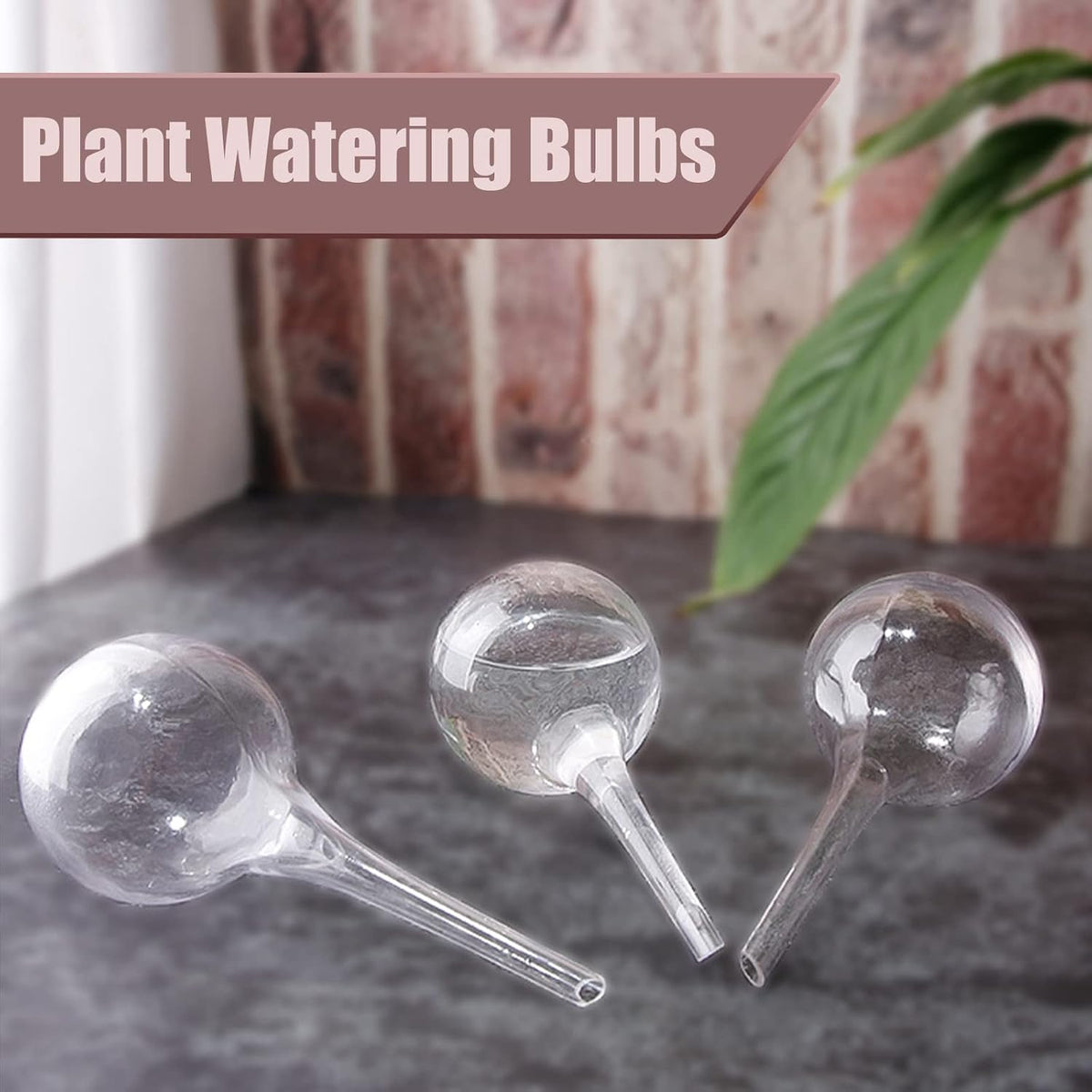 10 Pcs Plant Watering Cans,Plant Watering Globes,Plant Self-Watering Bulbs,Plastic Plant Automatic Water Devices for Indoor Outdoor Potter Plants